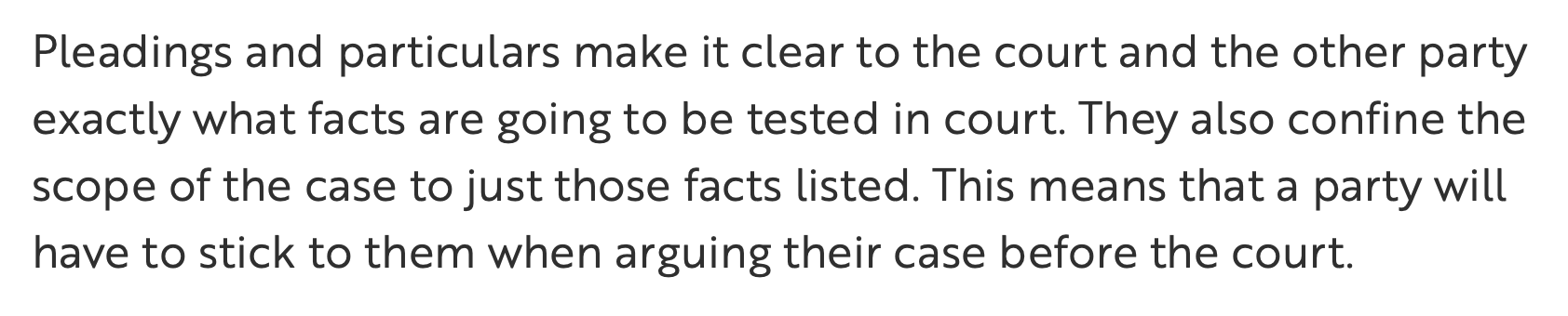 Statement of Claim SCOPE